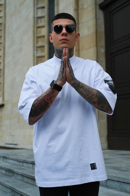 "SINNER" White T-shirt 300gsm | AVARITIA LTD Collection