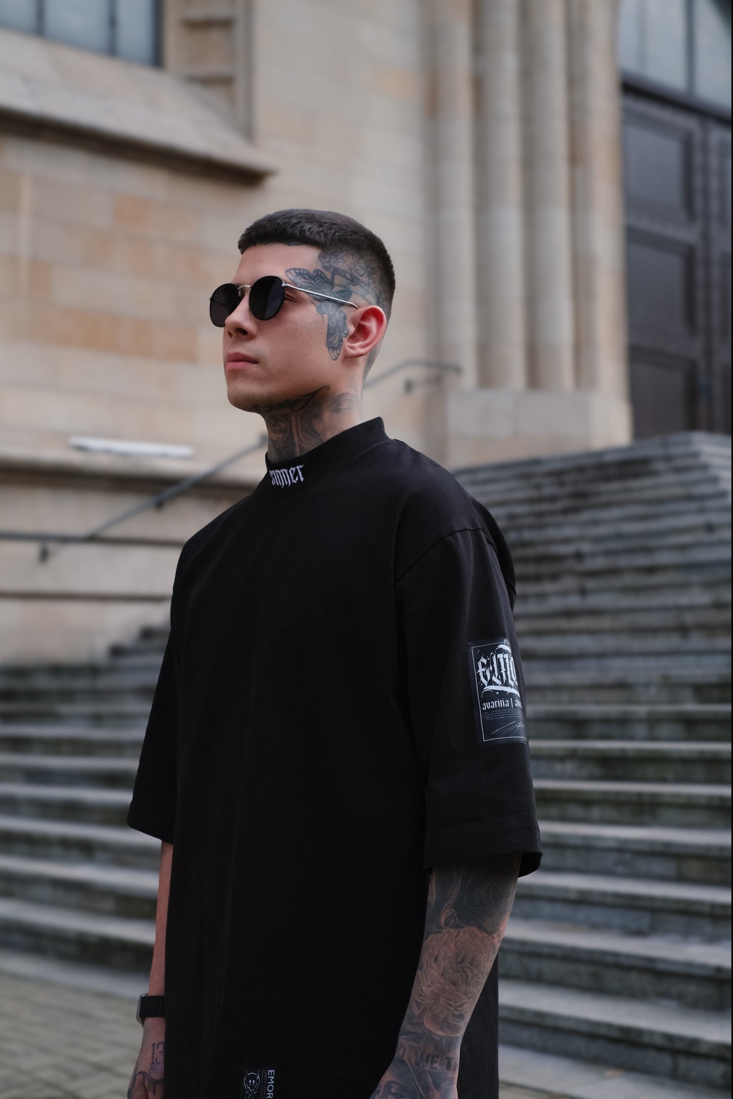"SINNER" Black T-shirt 300gsm | AVARITIA LTD Collection