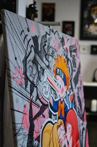 Print on a wooden frame “Sensual Jutsu” | PREORDER