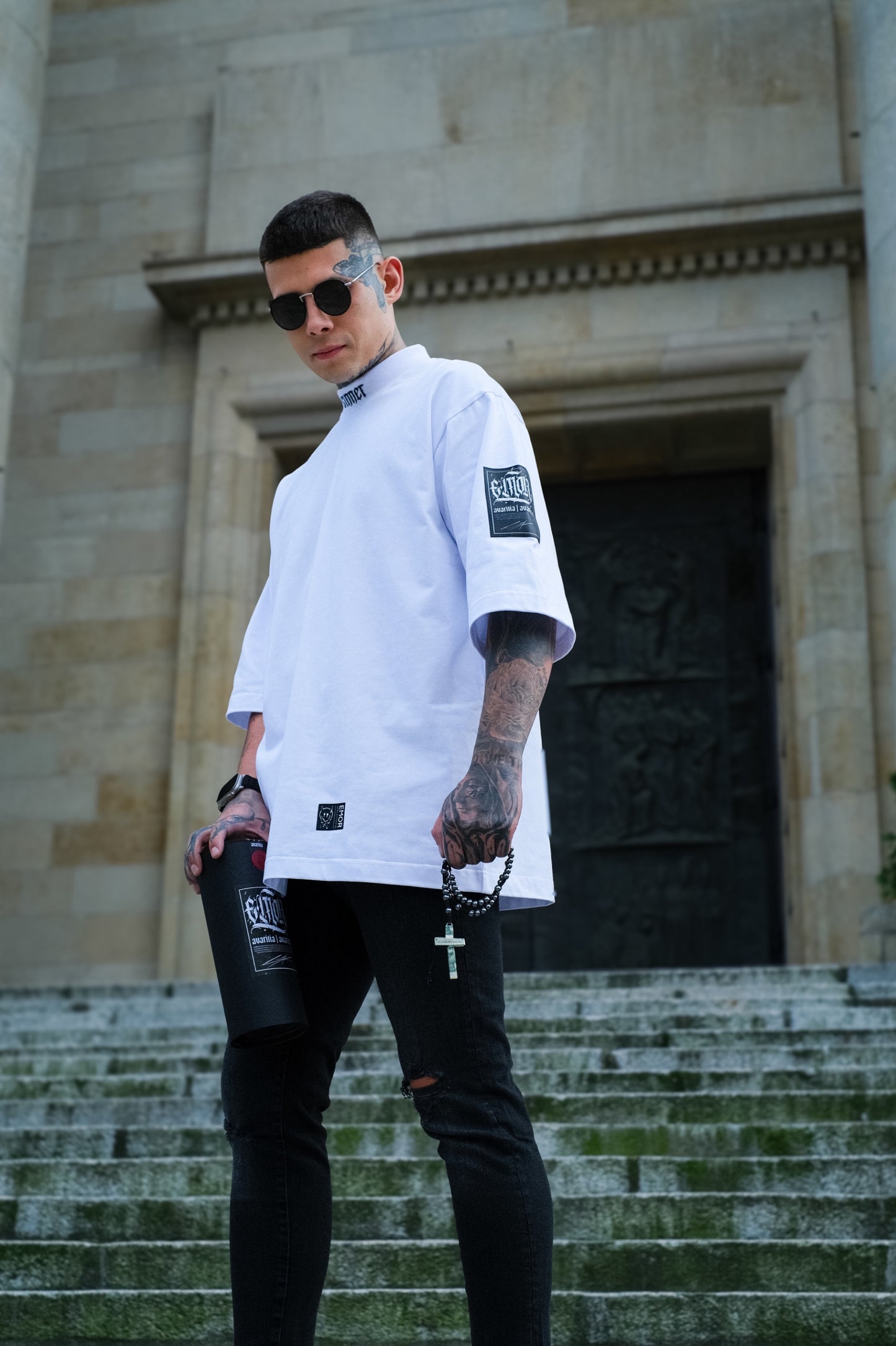 "SINNER" White T-shirt 300gsm | AVARITIA LTD Collection
