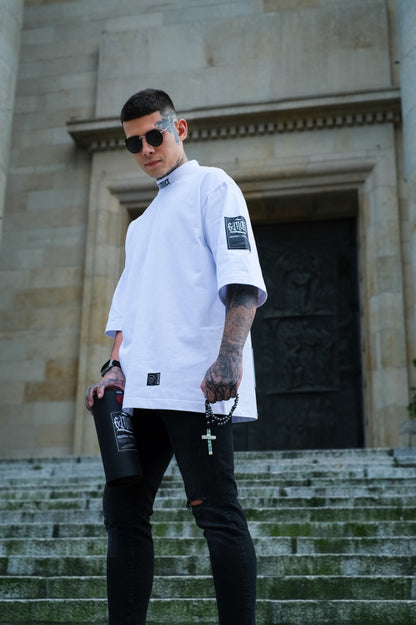 "SINNER" White T-shirt 300gsm | AVARITIA LTD Collection