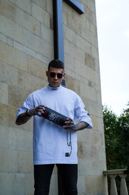 "SINNER" White T-shirt 300gsm | AVARITIA LTD Collection