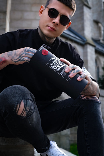 "SINNER" Black T-shirt 300gsm | AVARITIA LTD Collection