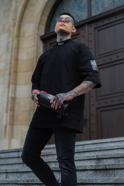 "SINNER" Black T-shirt 300gsm | AVARITIA LTD Collection