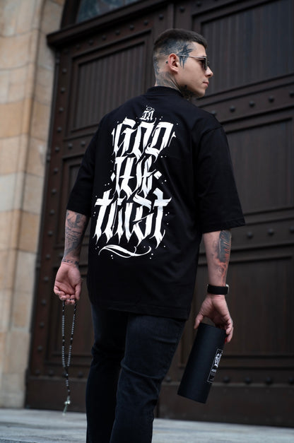 "SINNER" Black T-shirt 300gsm | AVARITIA LTD Collection