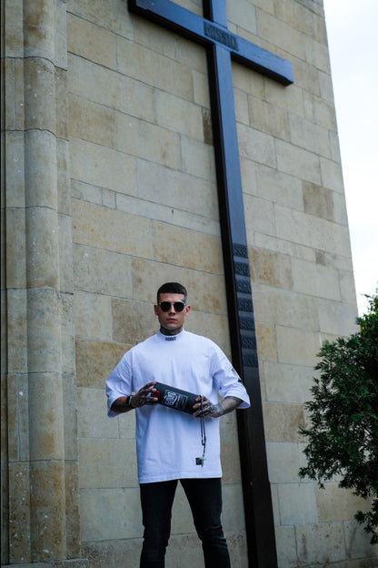 "SINNER" White T-shirt 300gsm | AVARITIA LTD Collection