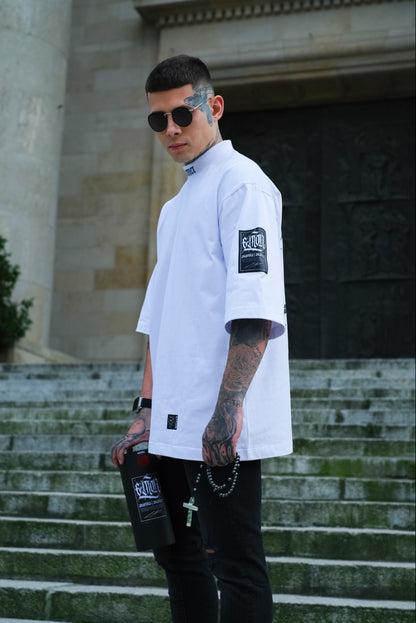 "SINNER" White T-shirt 300gsm | AVARITIA LTD Collection